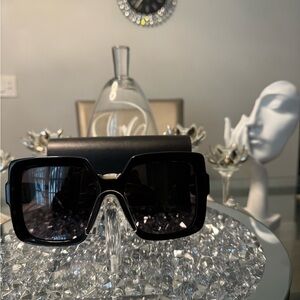 Max Mara Ernest MM0088 Oversized Square Sunglasses – Black